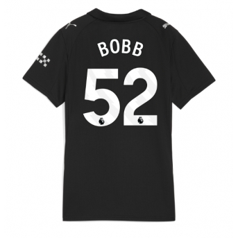 Manchester City Oscar Bobb #52 Tricou Fotbal Replică 2025-26 Femei Deplasare